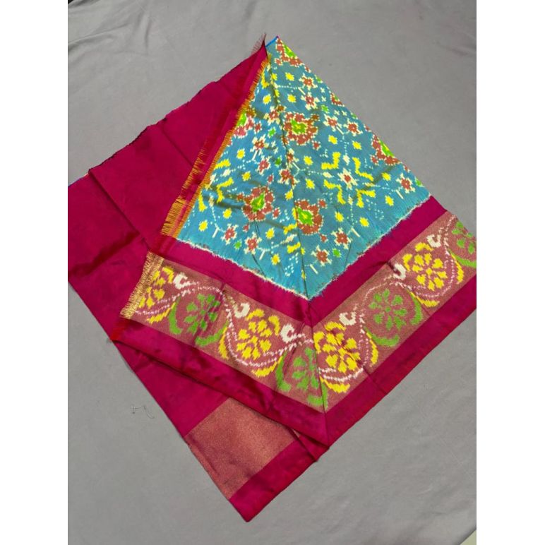 PSSIZSLG5Y08IBDC47- Zero Size Ikat Silk Lehenga