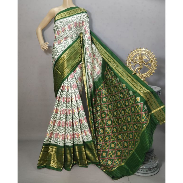PURRKBIP5Y09DECD20- Kanchi border Ikat silk saree