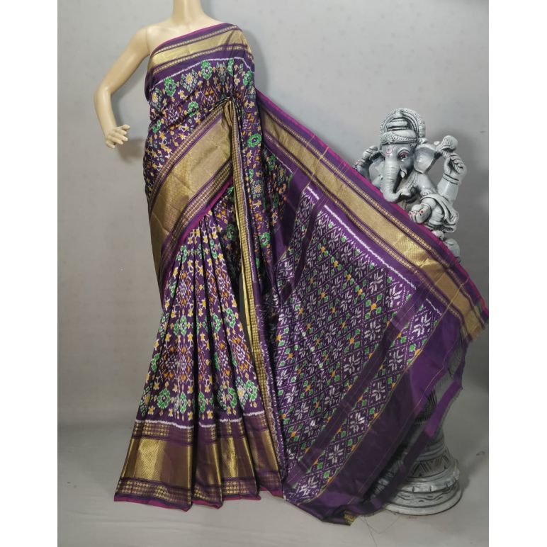 PURRKBIP5Y09DECD30- Kanchi border Ikat silk saree