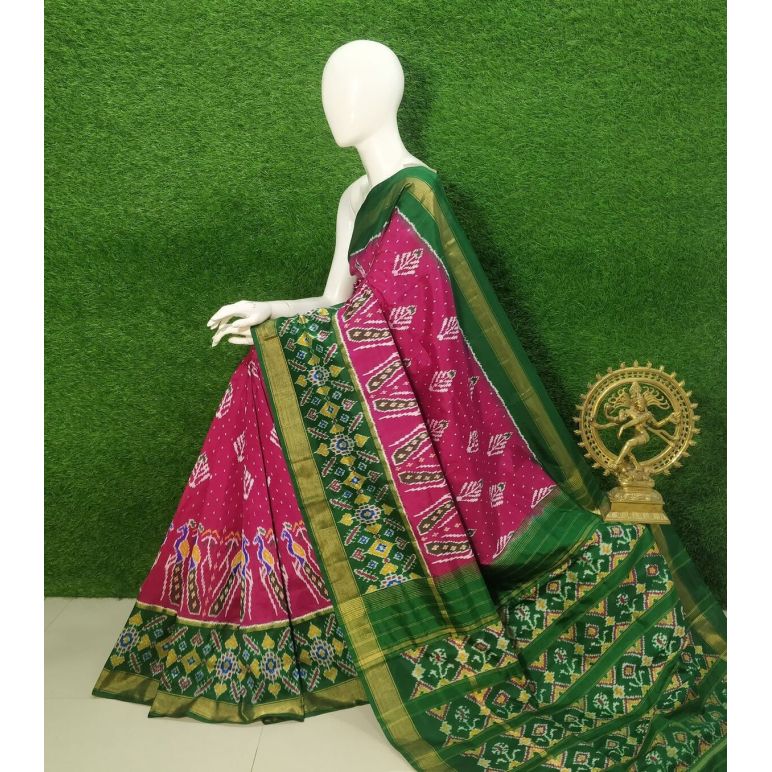 PUSNIDSS5Y09NDCC06- Ikat silk saree