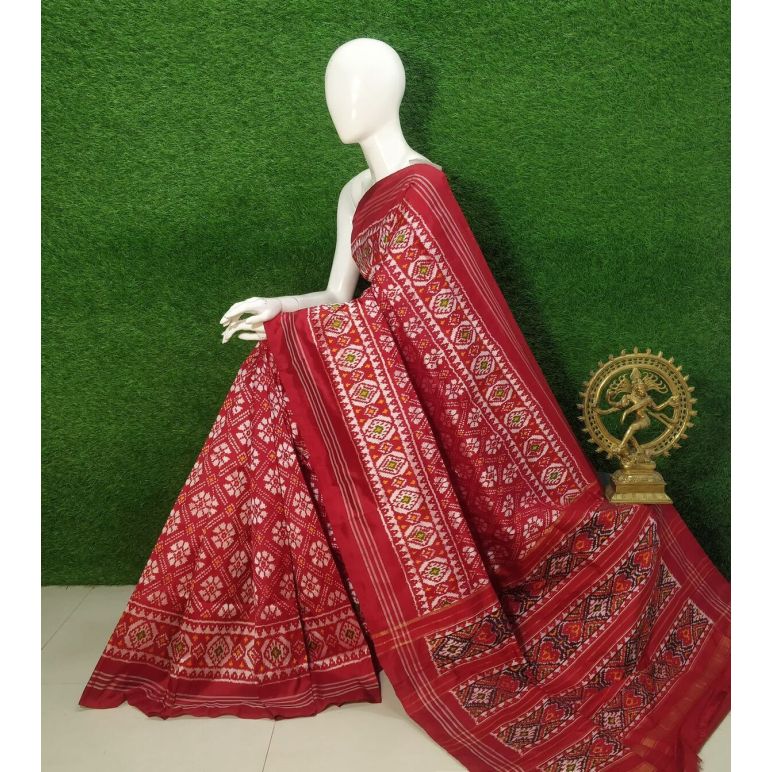 PUSNIDSS5Y09NDCC07- Ikat silk saree