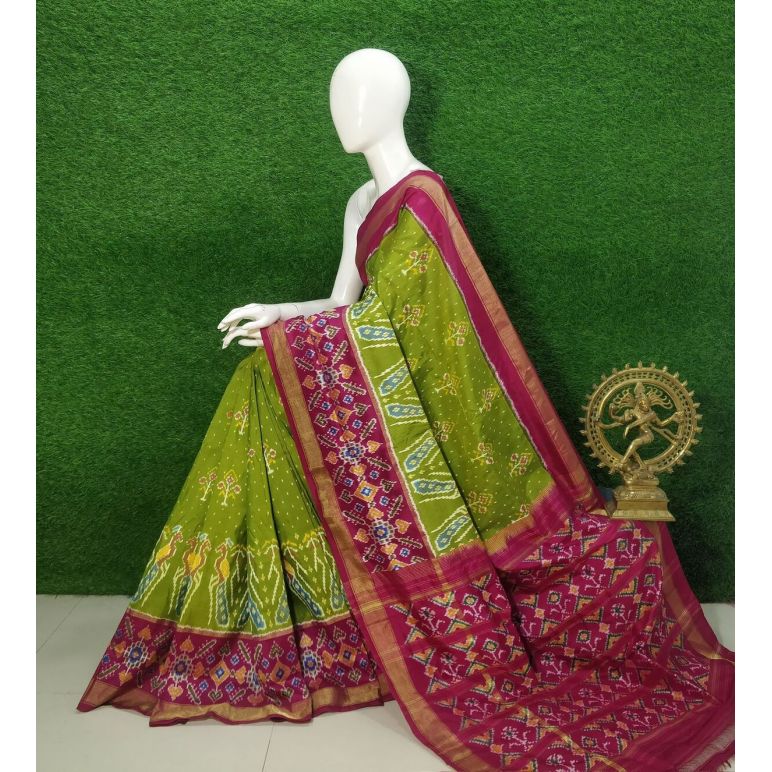 PUSNIDSS5Y09NDCC08- Ikat silk saree