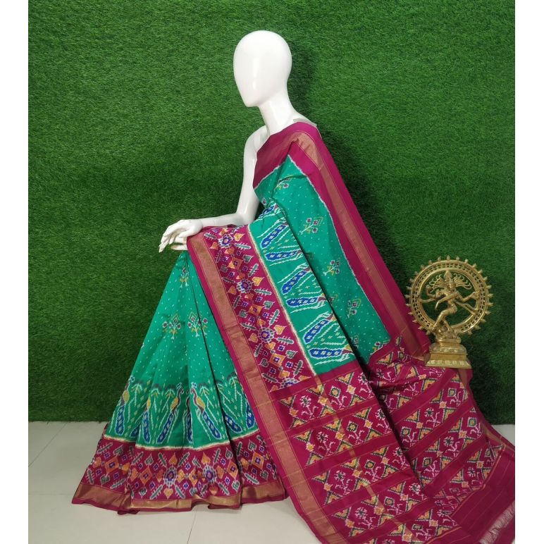 PUSNIDSS5Y09NDCC12- Ikat silk saree