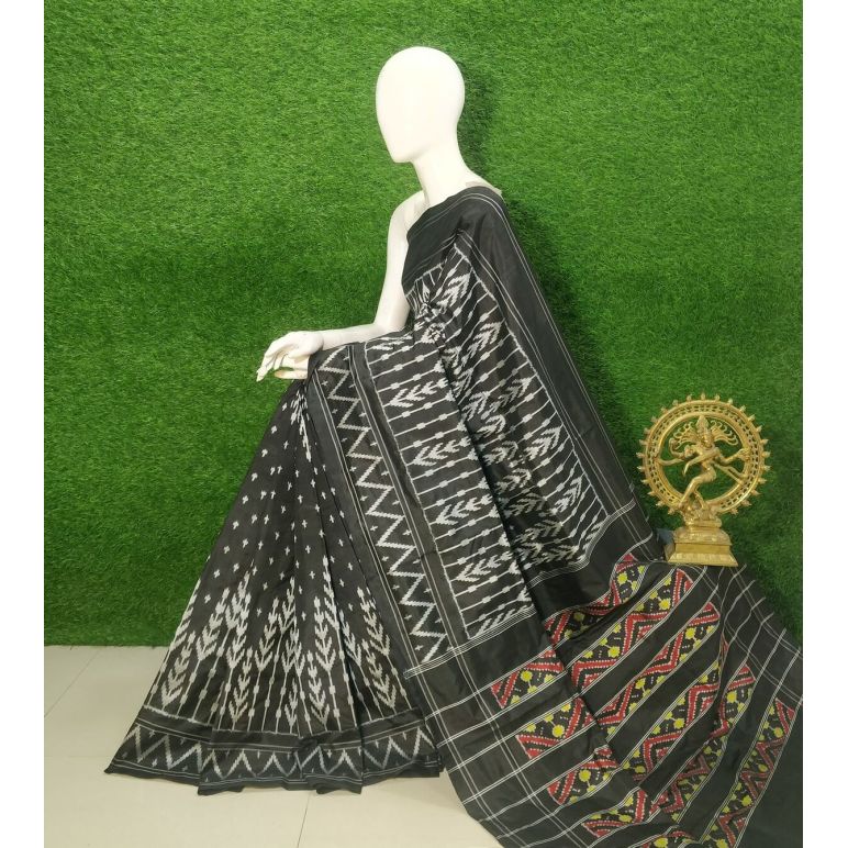 PUSNIDSS5Y09NDCC13- Ikat silk saree