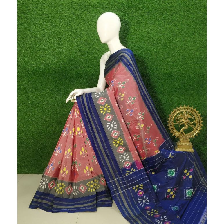 PUSNIDSS5Y09NDCC14- Ikat silk saree
