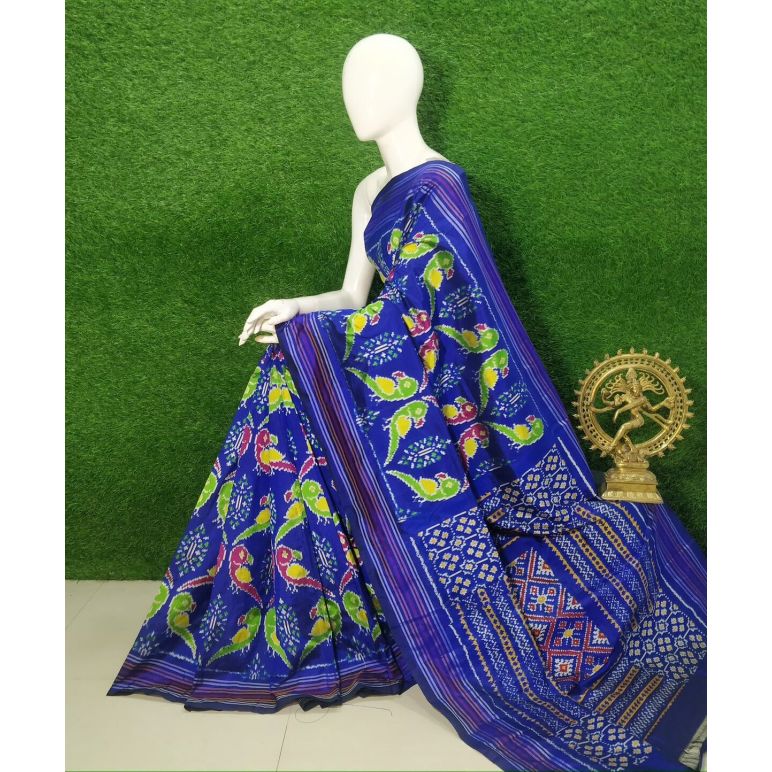 PUSNIDSS5Y09NDCC21- Ikat silk saree
