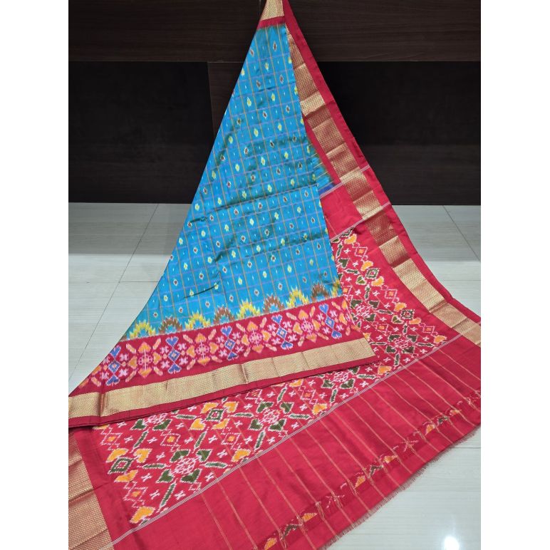 PANHIDSS5Y12BNDC07- Ikat silk saree