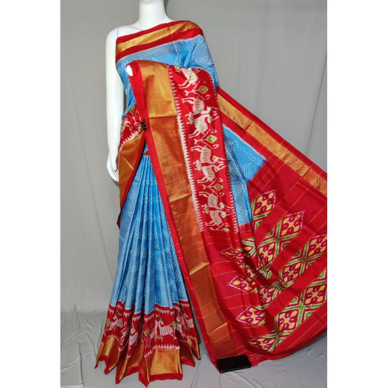 PDLSIDSS5Y11NDCC07- Ikat silk saree