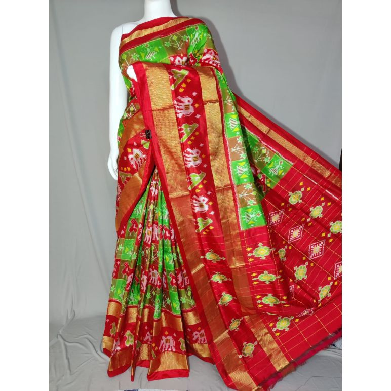 PDLSIDSS5Y11NDCC11- Ikat silk saree