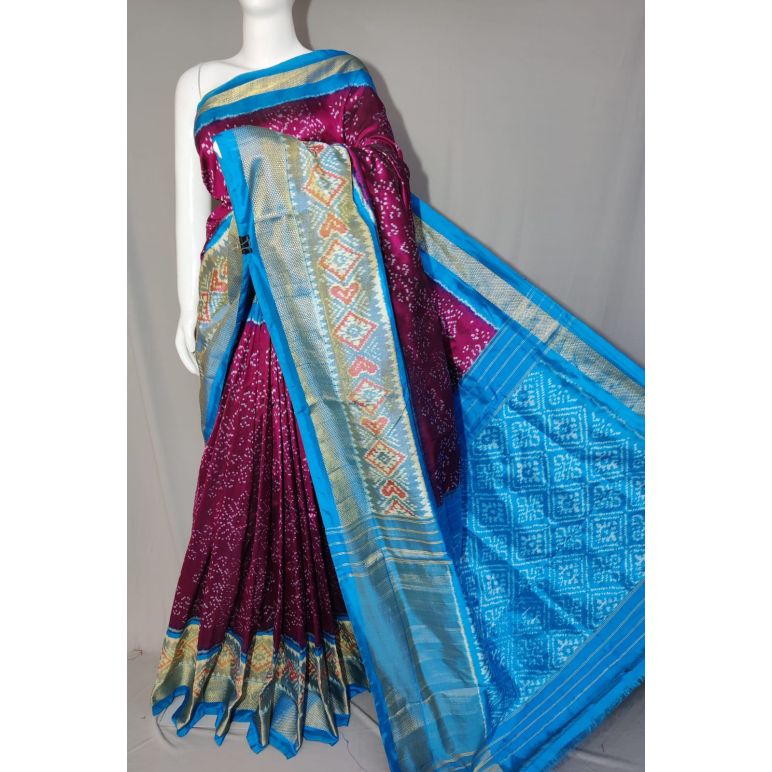 PDLSIDSS5Y11NDCC27- Ikat silk saree