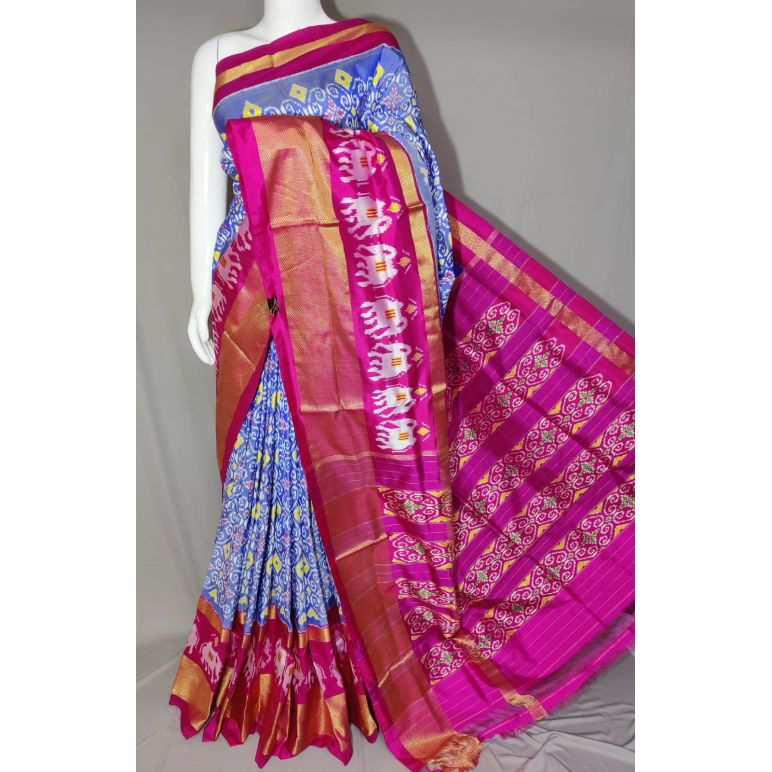 PDLSIDSS5Y11NDCC38- Ikat silk saree