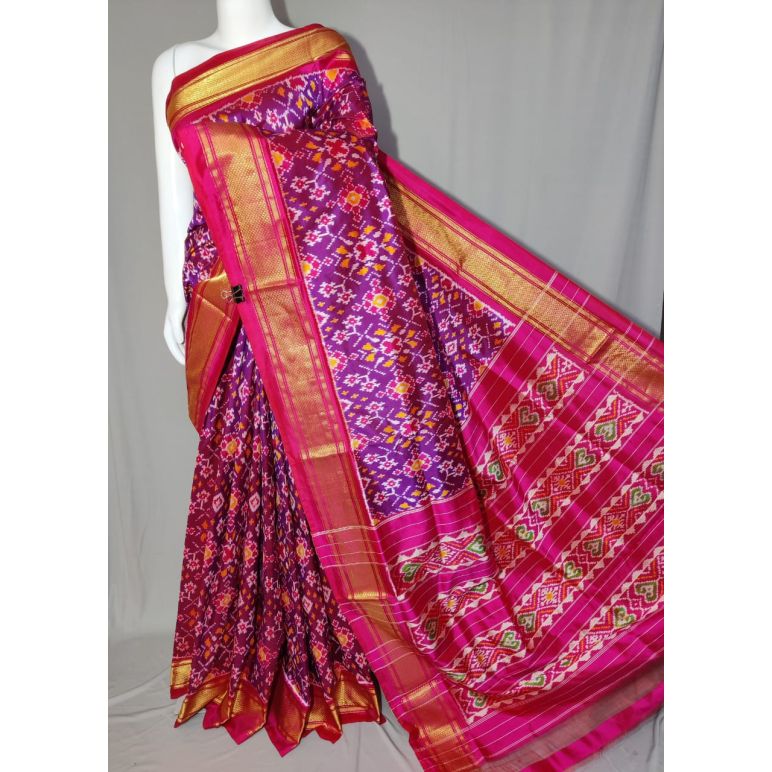 PDLSIDSS5Y11NDCC42- Ikat silk saree