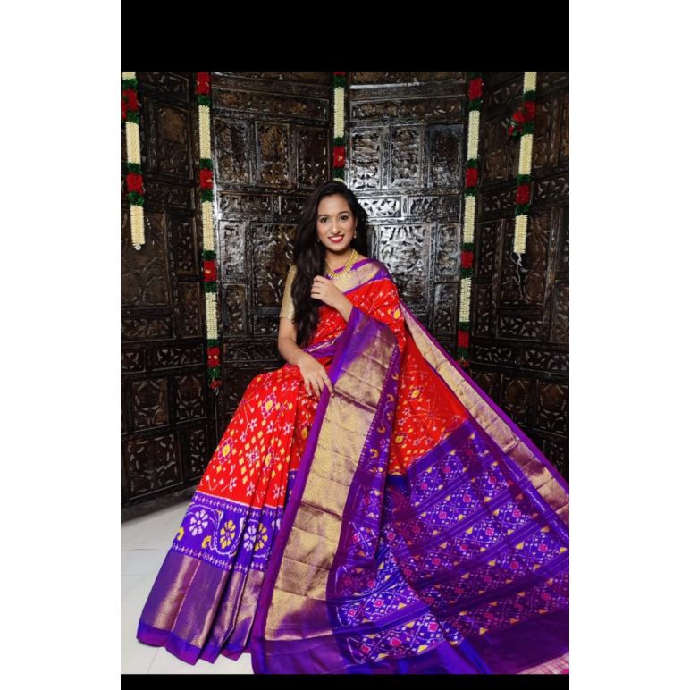 PDLSIDSS5Y11NDCC51- Ikat silk saree