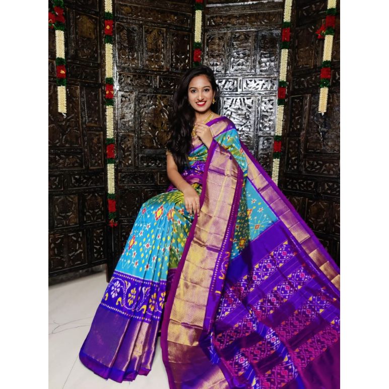 PDLSIDSS5Y11NDCC55- Ikat silk saree