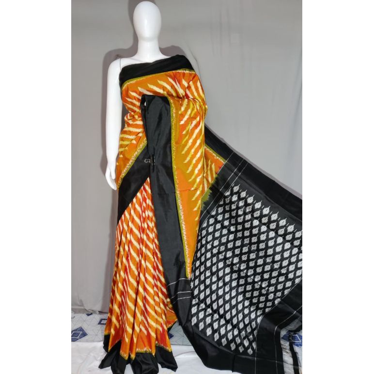 PDLSIDSS5Y12TSCD09- Ikat silk saree