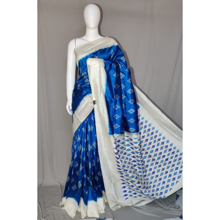 PDLSIDSS5Y12TSCD26- Ikat silk saree