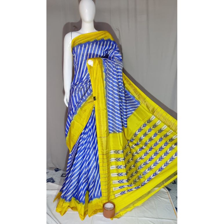 PDLSIDSS5Y12TSCD28- Ikat silk saree