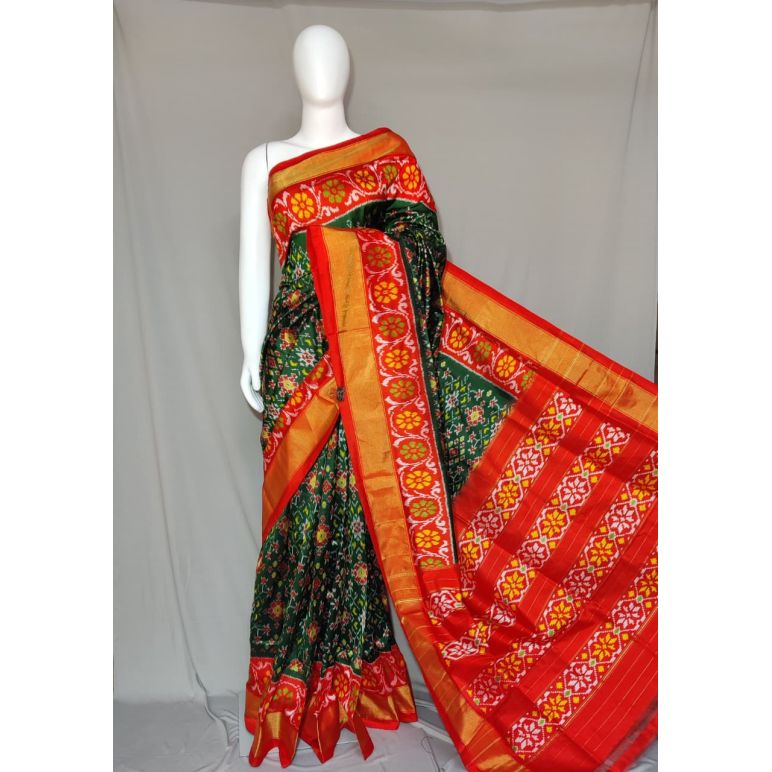 PDLSIDSS5Y12TSCD33- Ikat silk saree