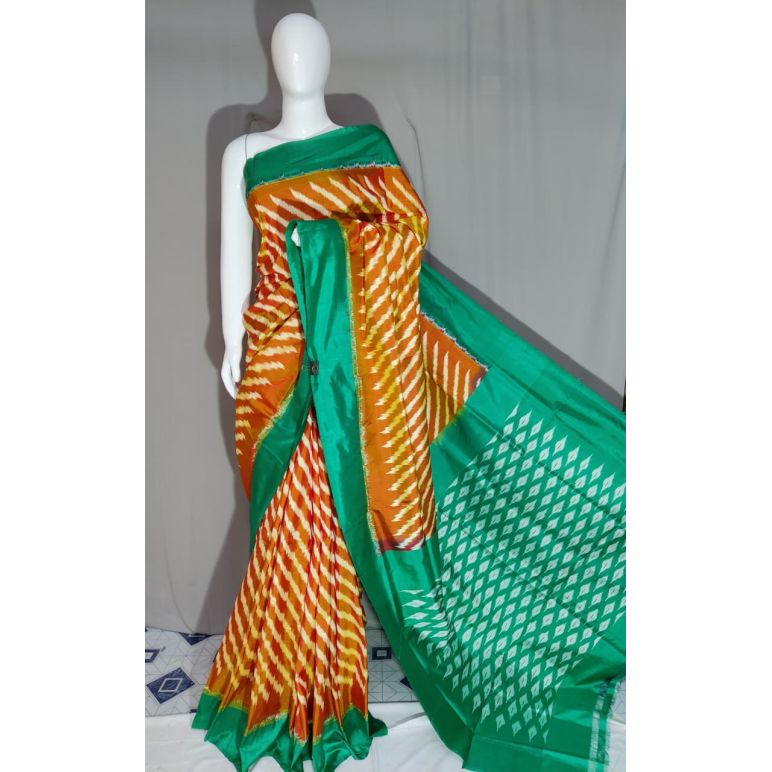 PDLSIDSS5Y12TSCD36- Ikat silk saree