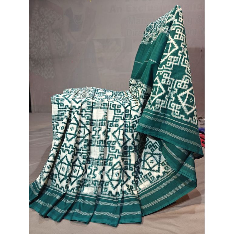 PGMRICTS5Y11SBDC04- Double Ikat cotton saree