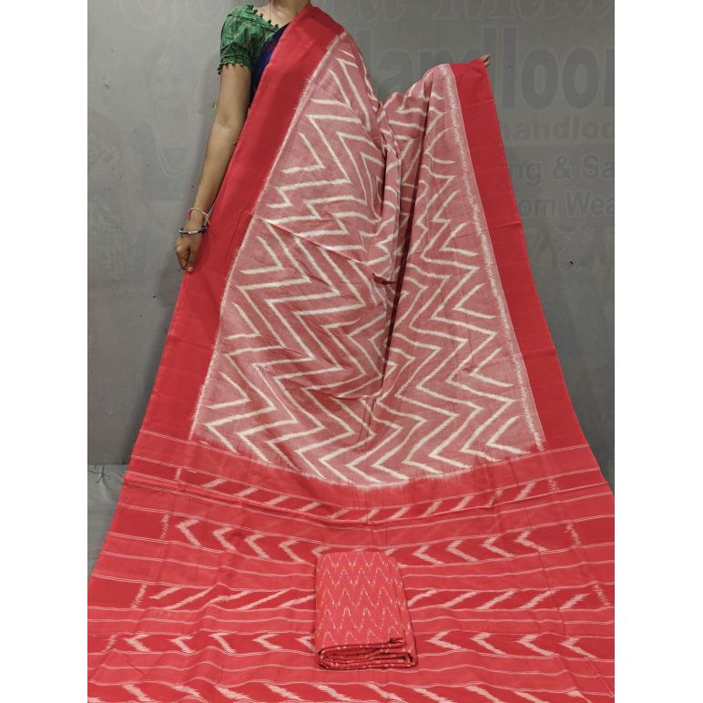 PGMRICTS5Y12INCD18- Ikat cotton saree