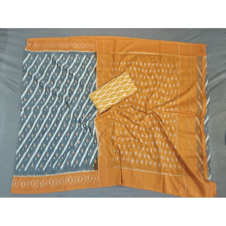 PGMRICTS5Y12INCD28- Ikat cotton saree