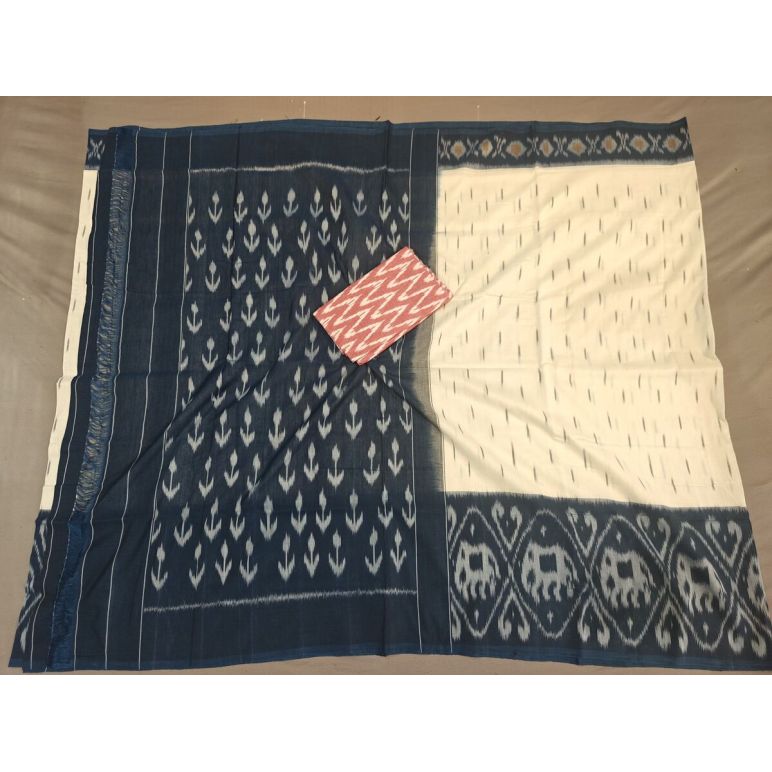 PGMRICTS5Y12INCD32- Ikat cotton saree