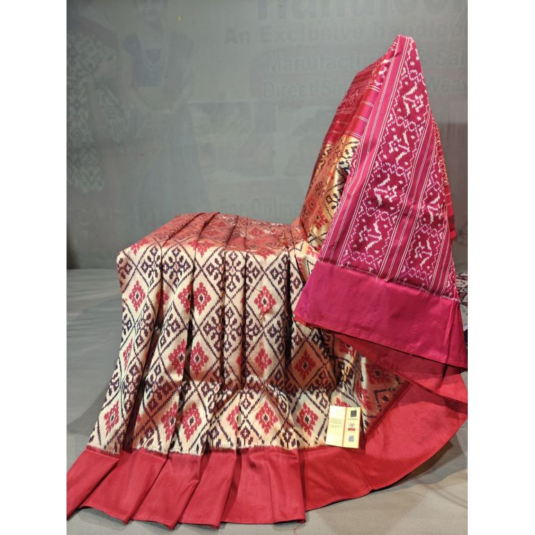 PGMRIDSS5Y12BXDC01- Ikat silk saree