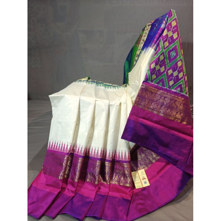 PGMRIDSS5Y12BXDC11- Ikat silk saree