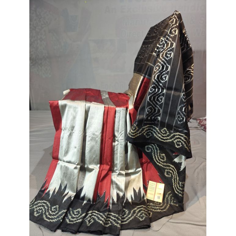 PGMRIDSS5Y12BXDC14- Ikat silk saree