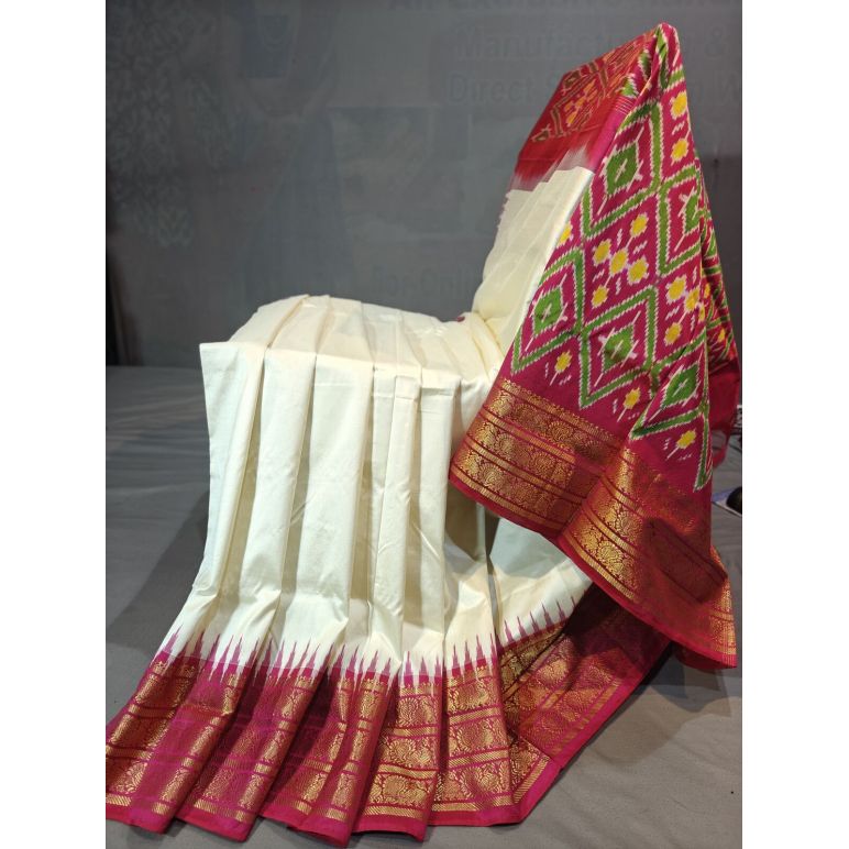 PGMRIDSS5Y12BXDC22- Ikat silk saree