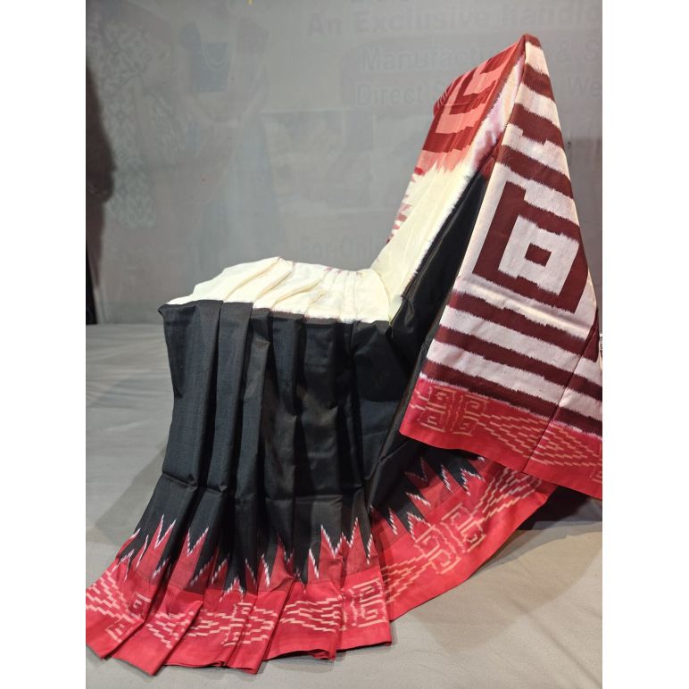 PGMRIDSS5Y12BXDC23- Ikat silk saree