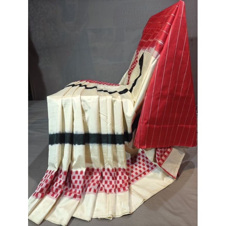 PGMRIDSS5Y12BXDC25- Ikat silk saree