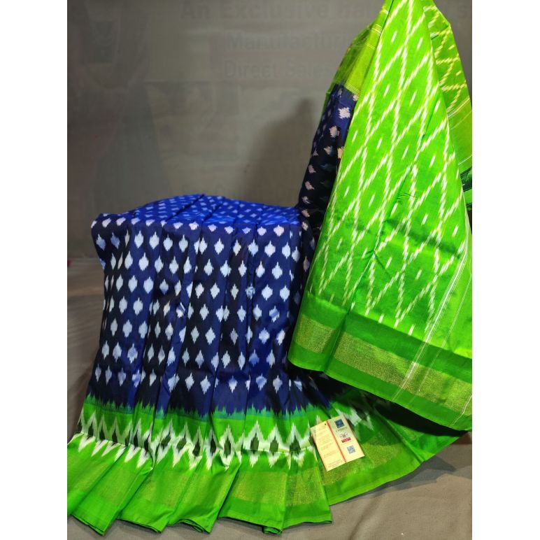 PGMRILWS5Y12XEDC12- light weight Ikat silk saree
