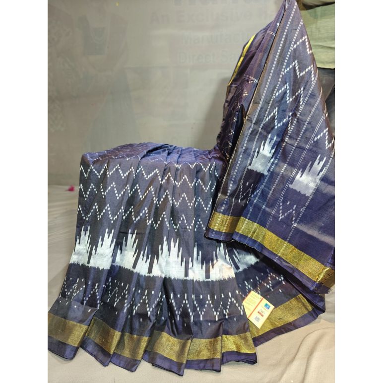PGMRILWS5Y12XEDC31- light weight Ikat silk saree