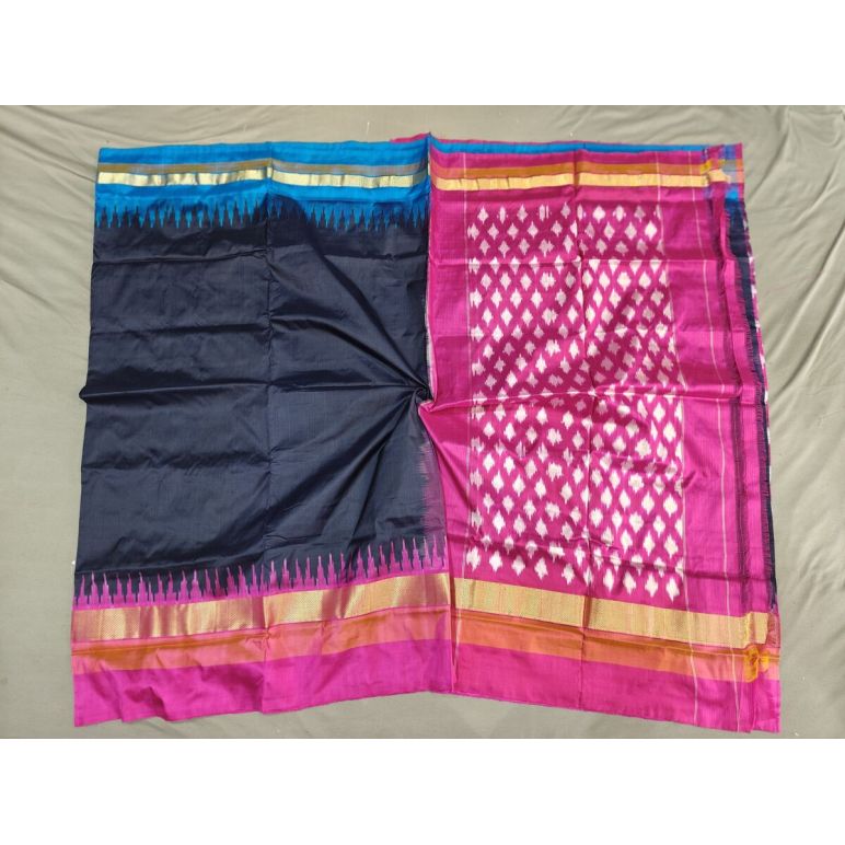 PGMRILWS5Y12XEDC34- light weight Ikat silk saree