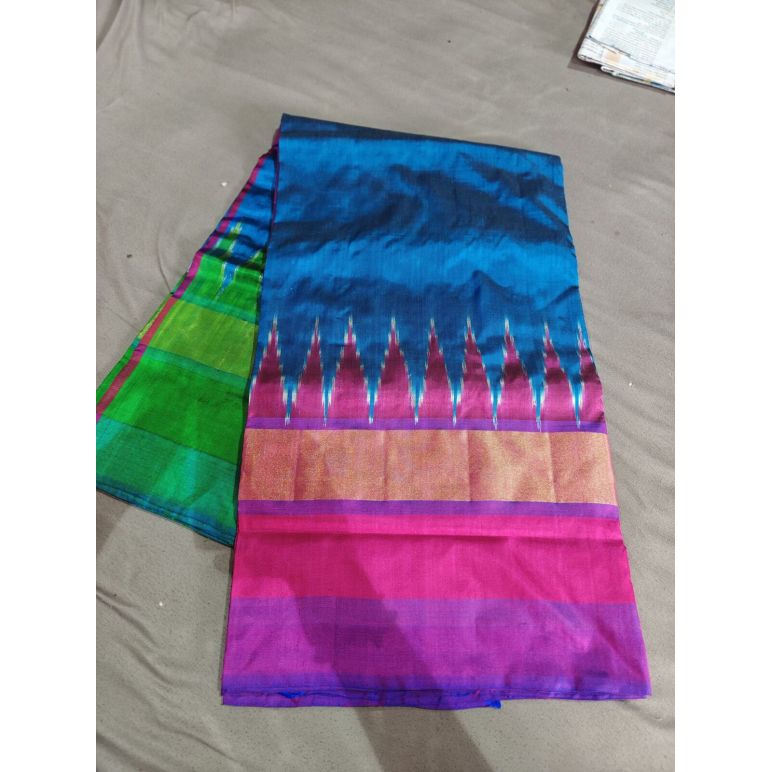 PGMRILWS5Y12XEDC38- light weight Ikat silk saree