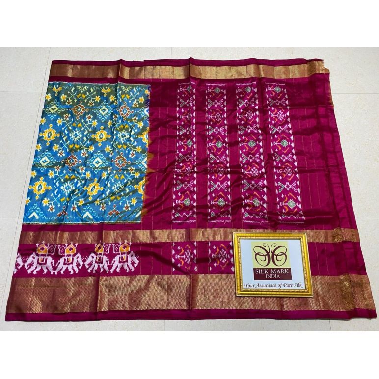 PPHSIDSS5Y12BSDD41- Ikat silk saree