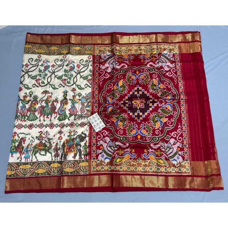 PPISIDSS5Y11SSDC02- Ikat silk saree