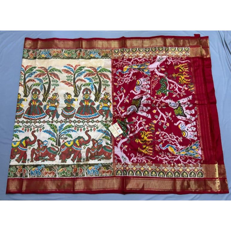 PPISIDSS5Y11SSDC06- Ikat silk saree