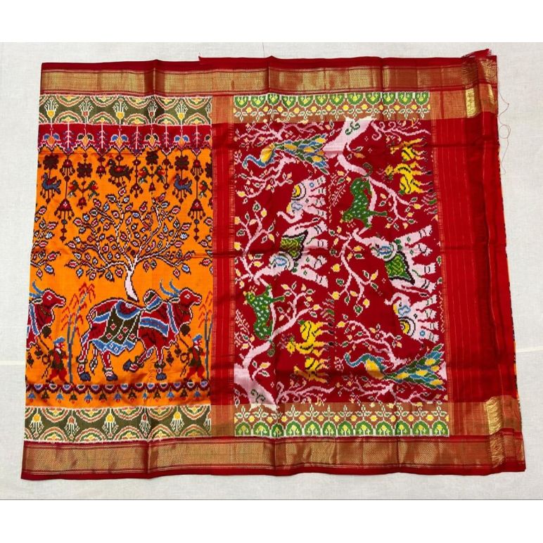 PPISIDSS5Y11SSDC12- Ikat silk saree