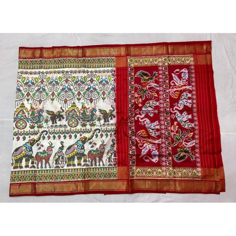 PPISIDSS5Y11SSDC14- Ikat silk saree