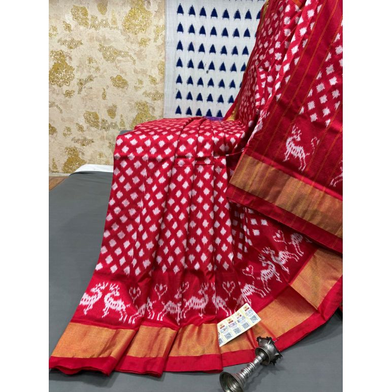 PRMHIDSS5Y10TSDC12- Ikat silk saree