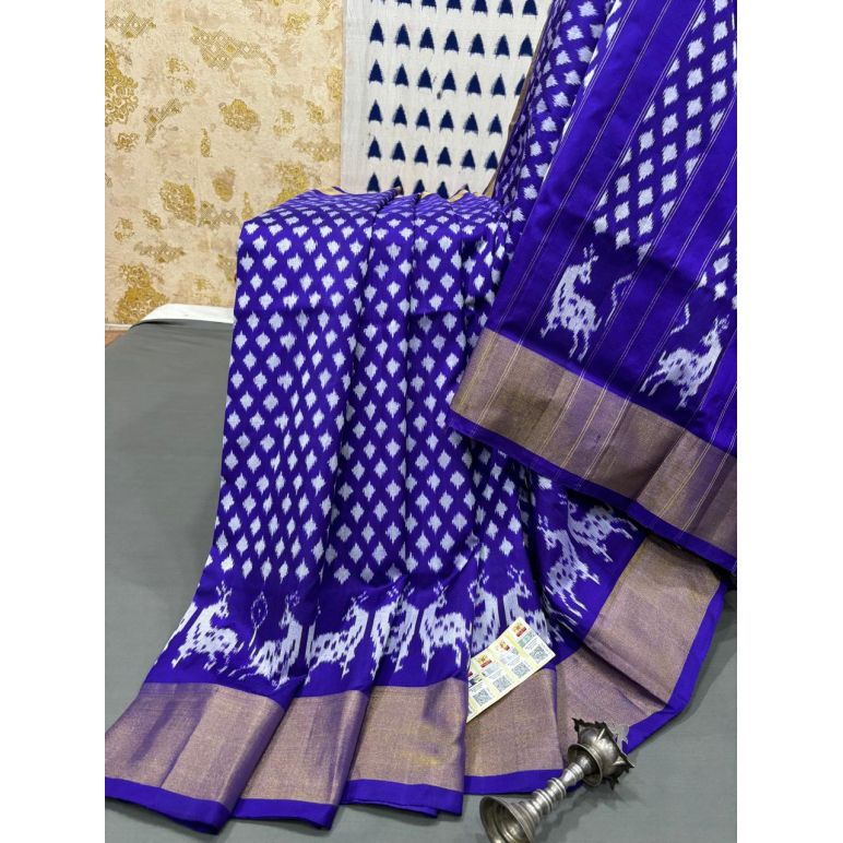 PRMHIDSS5Y10TSDC13- Ikat silk saree