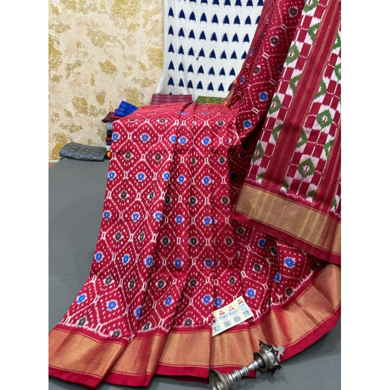 PRMHIDSS5Y10TSDC15- Ikat silk saree