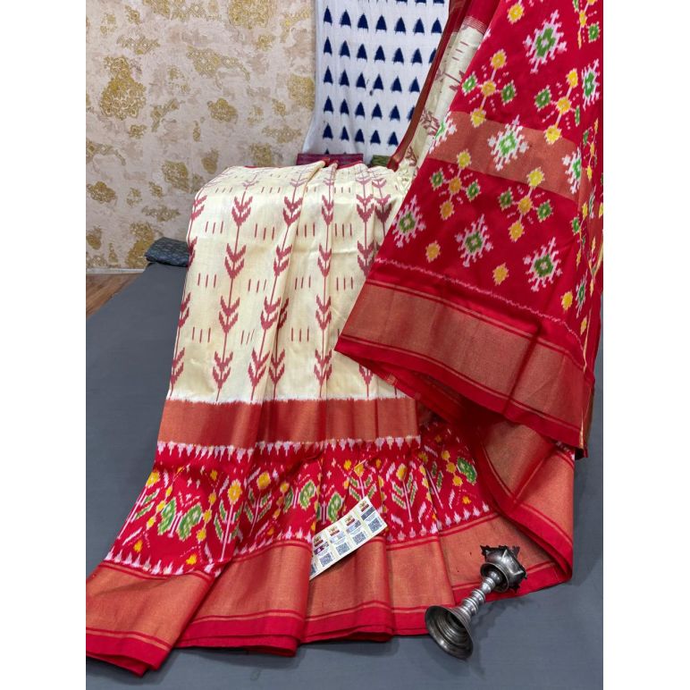 PRMHIDSS5Y10TSDC27- Ikat silk saree