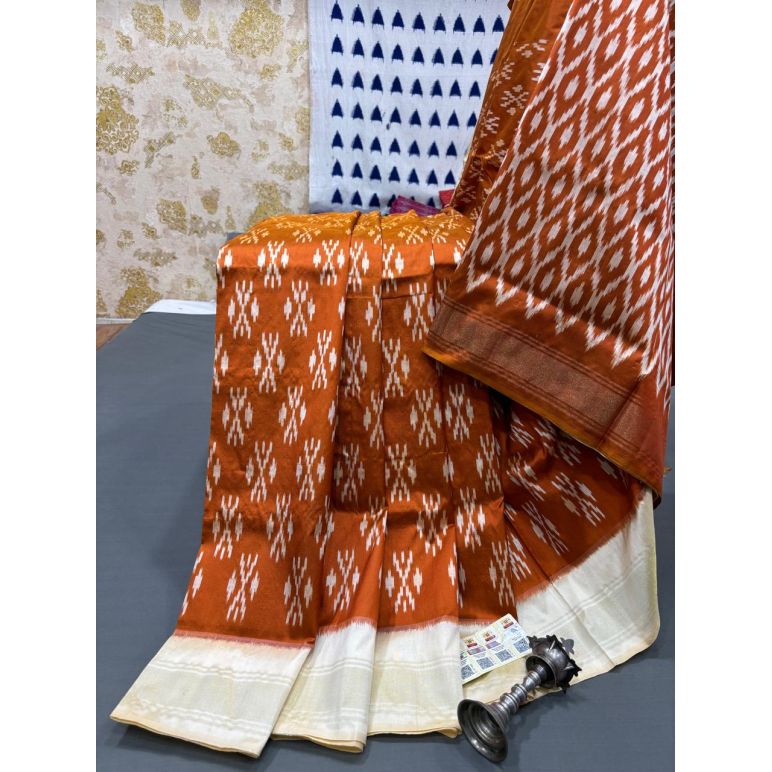PRMHILWS5Y12XEDD10- light weight Ikat silk saree