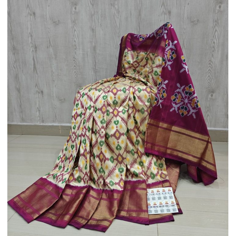 PSHLIDSS5Y10NCDC22- Ikat silk saree