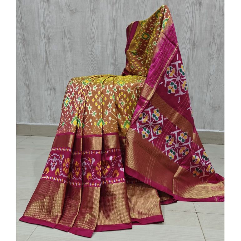 PSHLIDSS5Y12NCDD08- Ikat silk saree