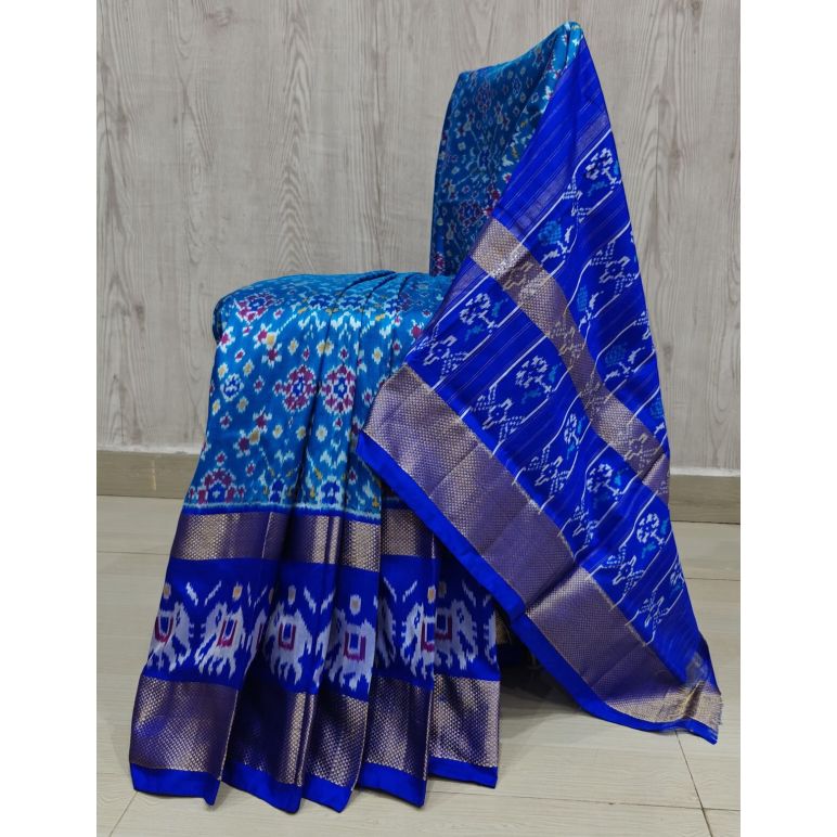 PSHLIDSS5Y12NCDD10- Ikat silk saree